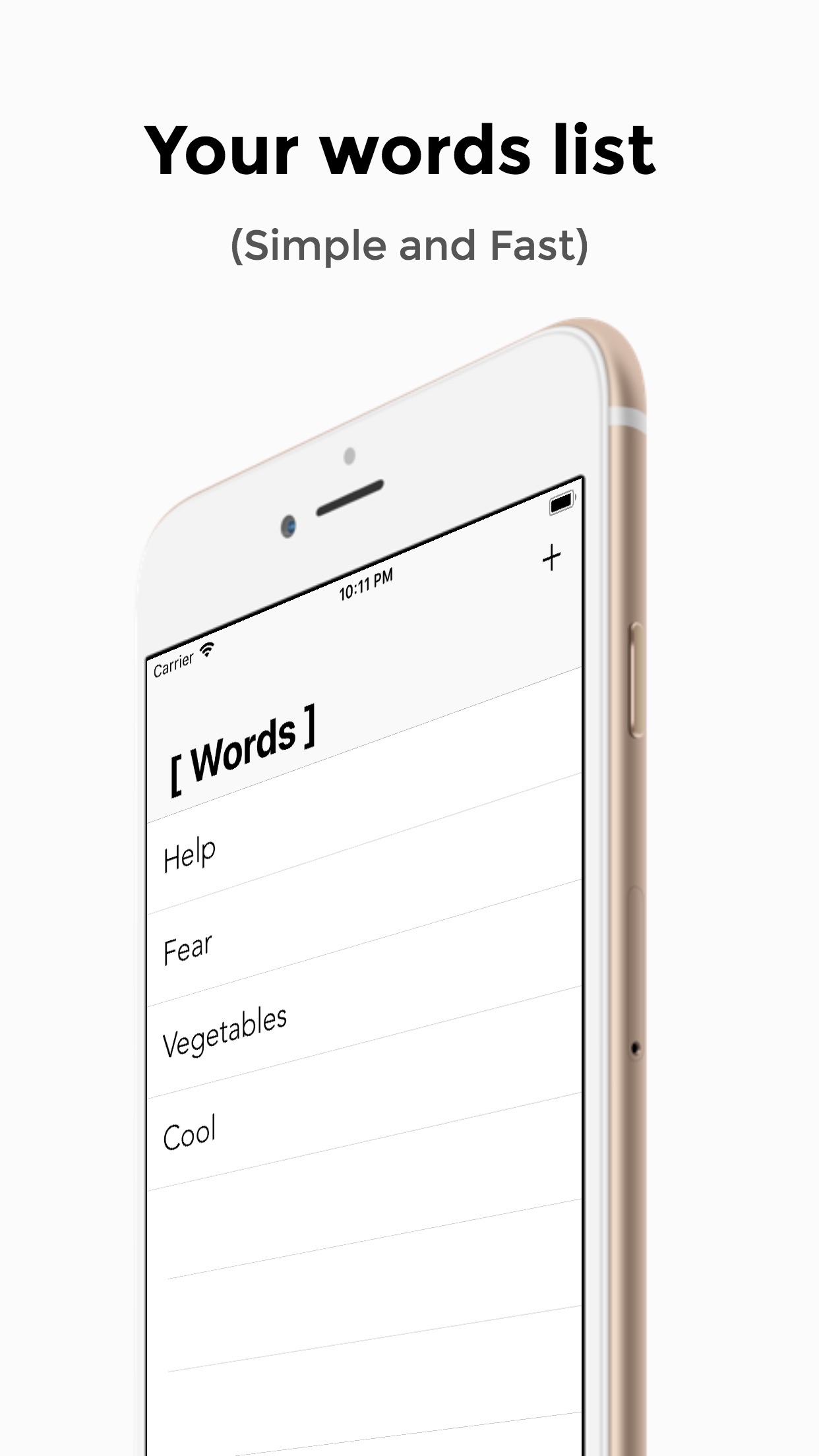 Words App Store screenshot 1