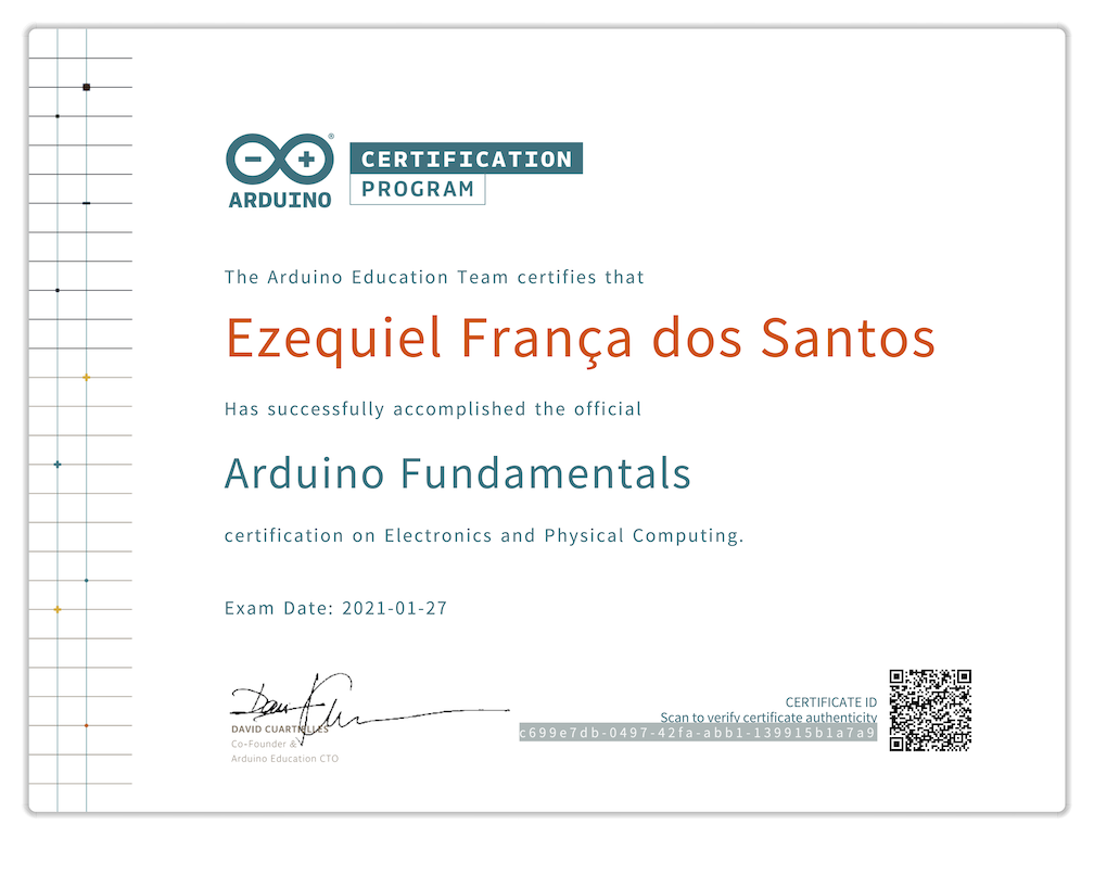 Arduino certification